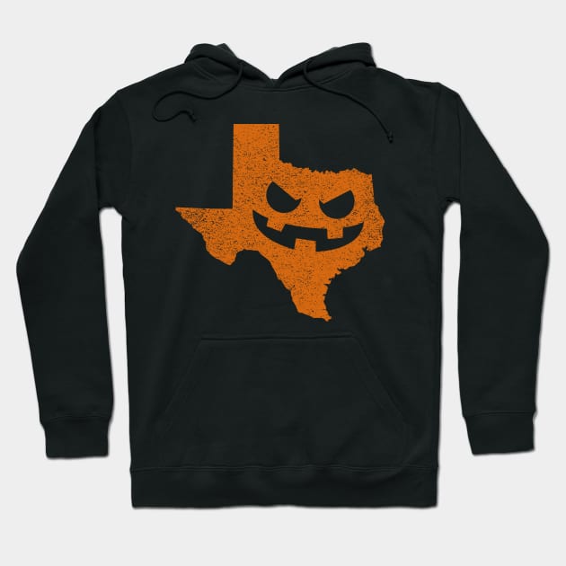 Texas Home State Pumpkin Halloween Hoodie by ghsp